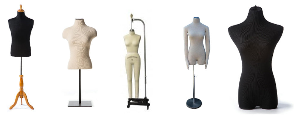 EZ-Mannequins Male and Female Mannequin Torso Set, Dress Form