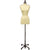Female Display Dress Form on Black Rolling Base, Size 2-4 display form, sewing mannequin, seamstress mannequin, Off white bust form 