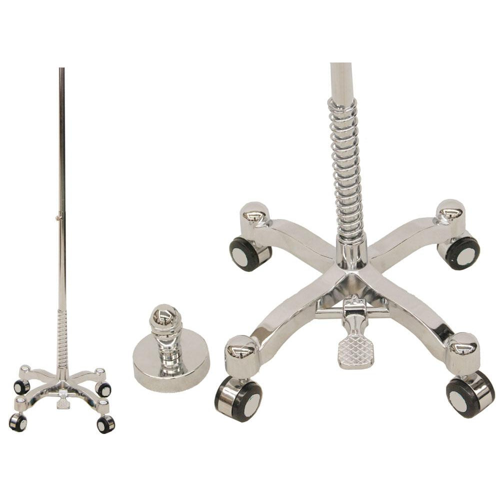 Female Dress Form with Chrome Rolling Base 18/20 / White Female Dress Form with Chrome Rolling Base 18/20 / White