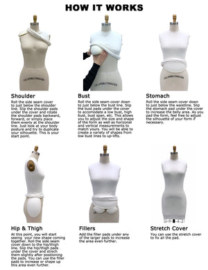 Dress Form Fitting System (Padding Only) - Dress Forms USA